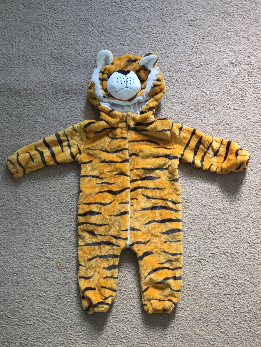 Like NEW! Tiger Kids Hooded Costume